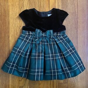 Green and Black baby Dress